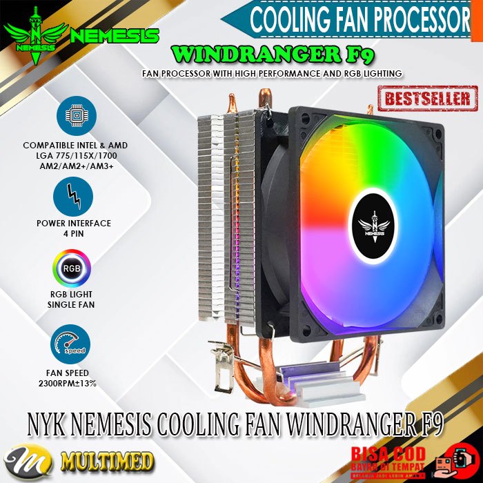 Cooling Fan Processor NYK Nemesis WINDRANGER F9