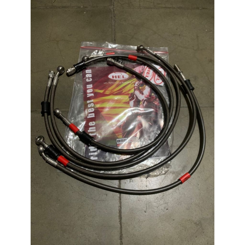 1 SET SELANG REM HEL CARBON KAWASAKI Z1000 SUGOMI ABS