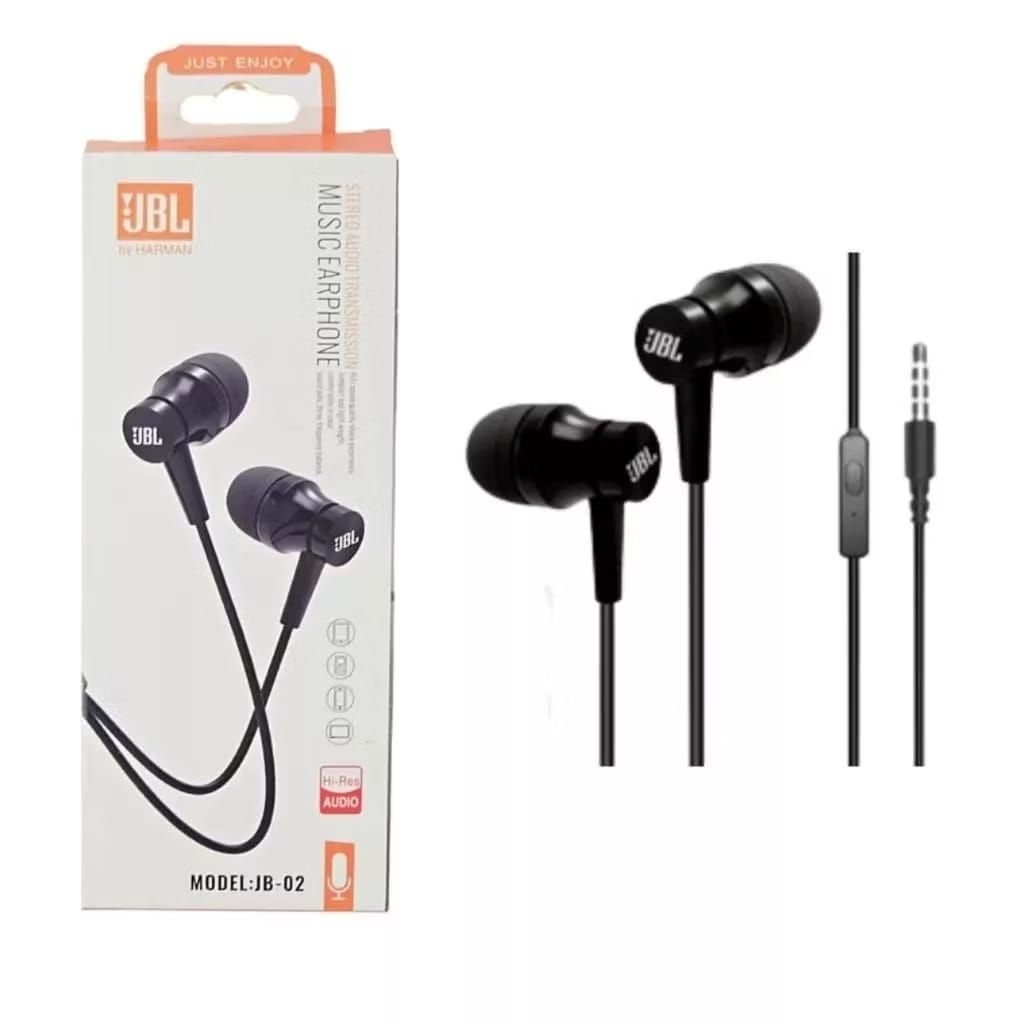 HEADSET KABEL JBL JB-02 STRIO ORIGINAL FEEL THE SUPER XT-RA BASS+