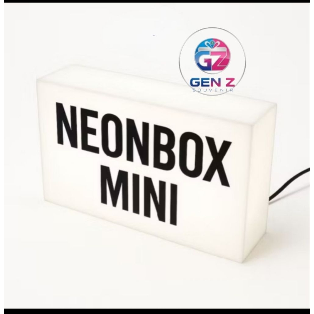 NEON BOX MINI akrilik–  custom tulisan/logo