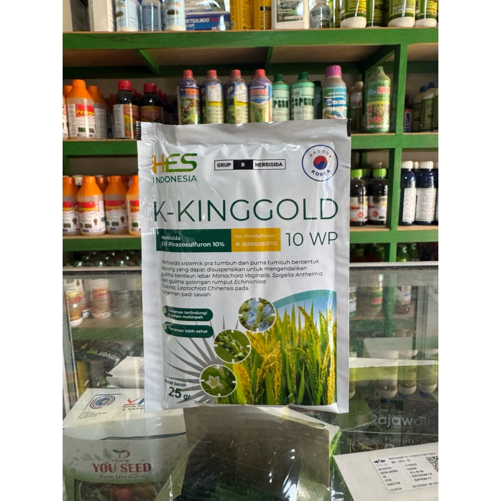 Herbisida K-KINGGOLD Selektif Padi Sawah 25 gram