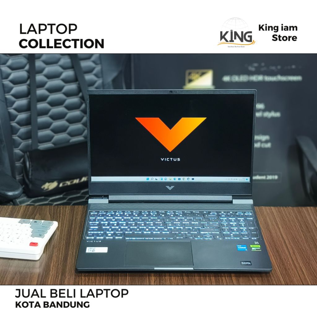 HP Victus 15 FA1666TX Laptop Gaming Murah i5 RTX 2050 RAM 16GB 512GB FHD 144Hz | LAPTOP GAMING BEKAS