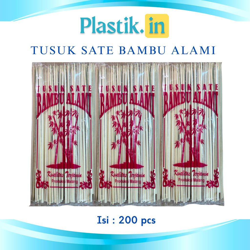 (Isi 250 gram) Tusuk Sate Bambu Alami