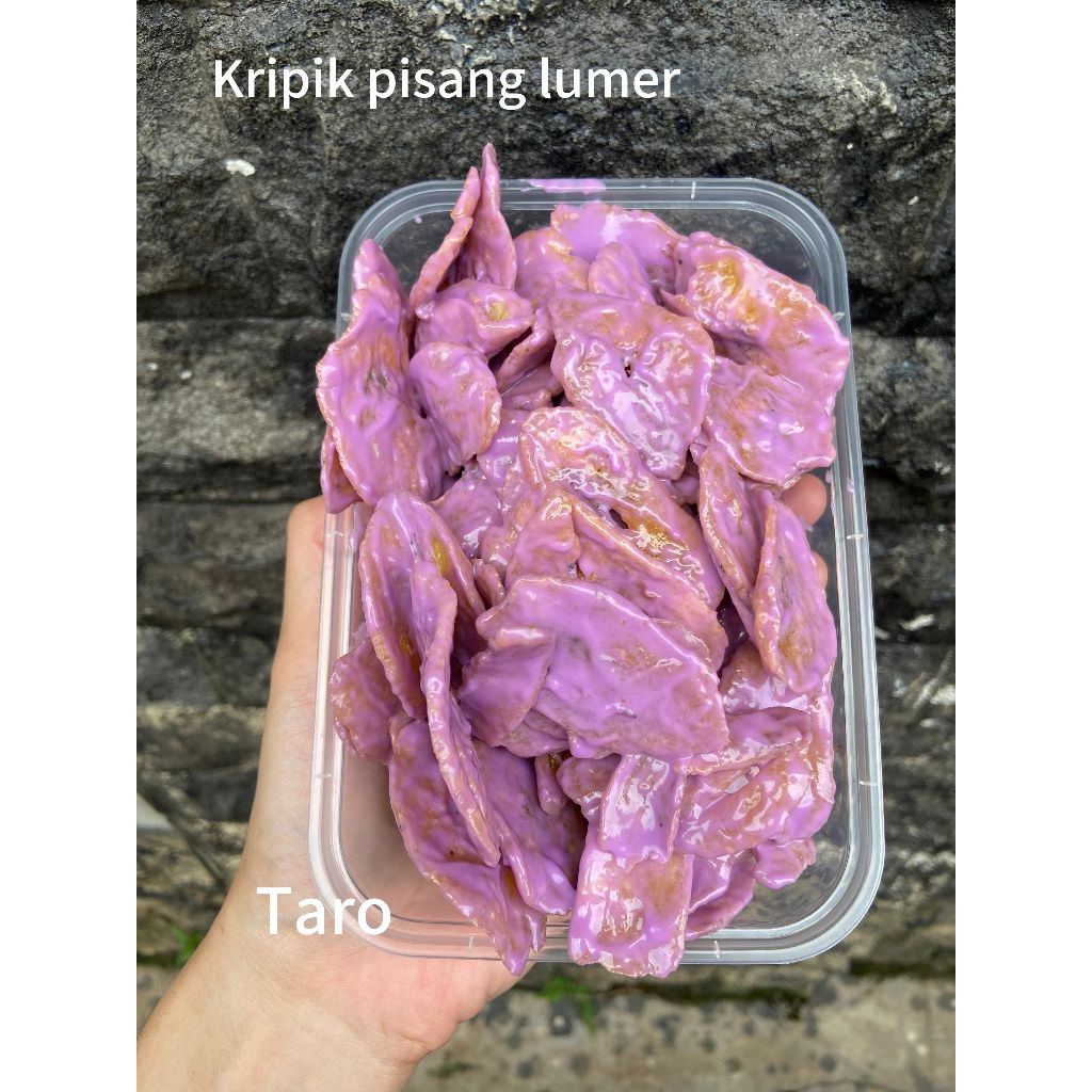 Kripik pisang lumer rasa Taro 150gr/box 500mili