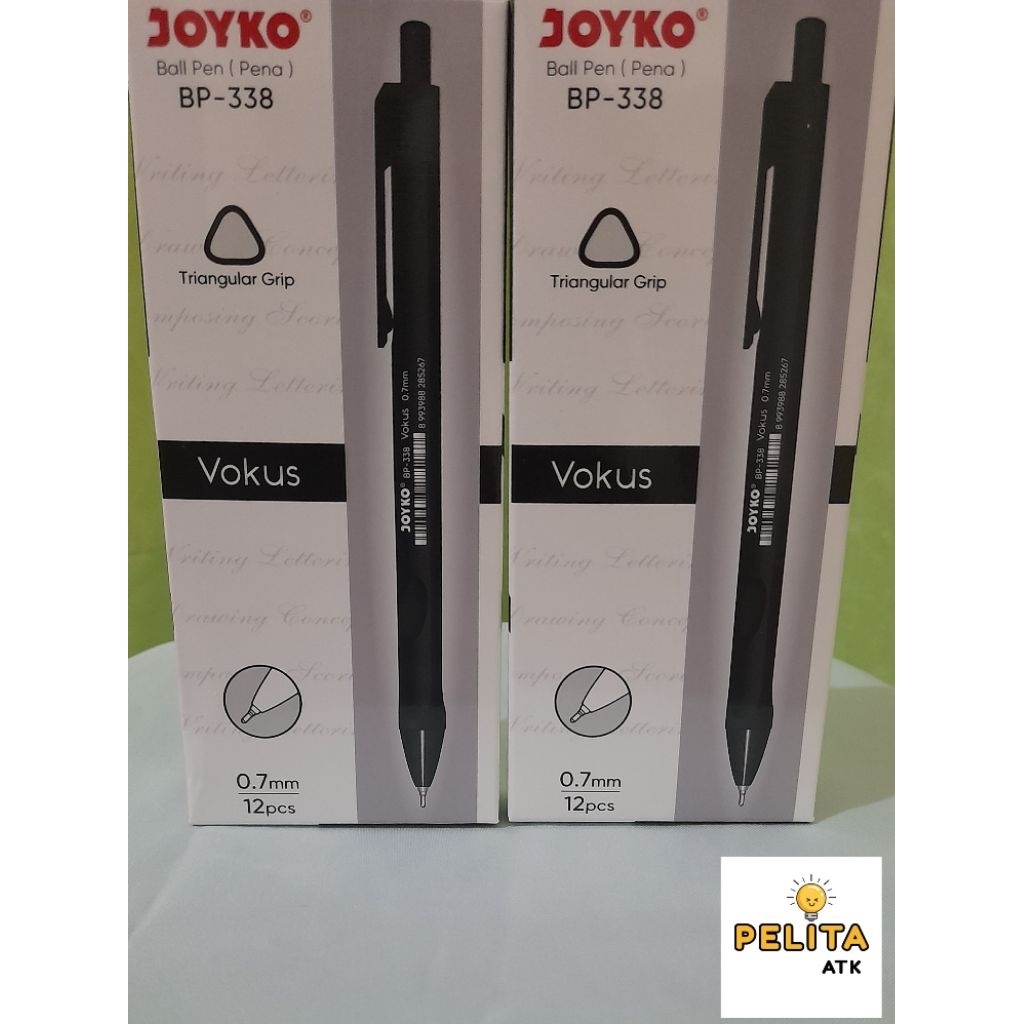 [Pelita ATK] BISA COD Pulpen Joyko BP-338, Pulpen hitam, Pulpen Joyko, Pulpen Joyko Cetek, Ballpoint