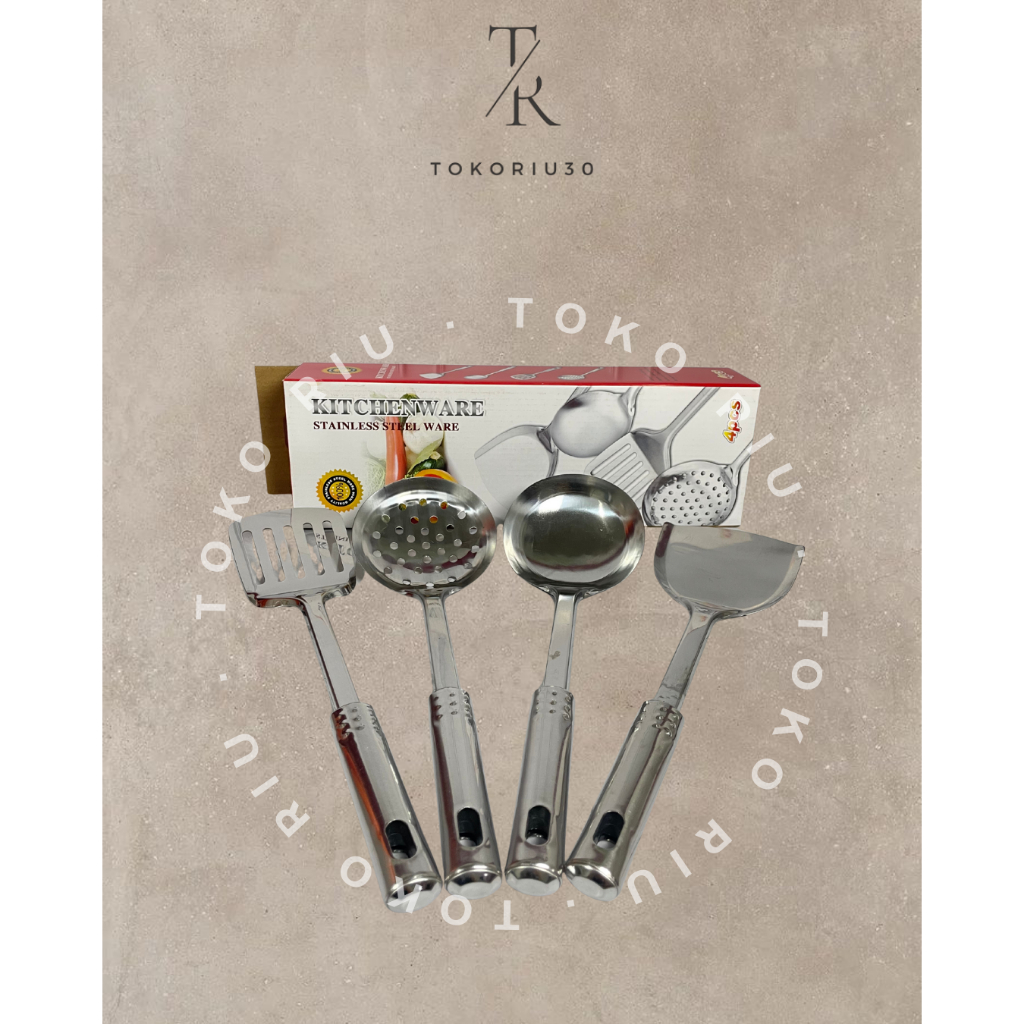 Sutil set 4in1 / spatula stainless steel set / kitchenware 14-184