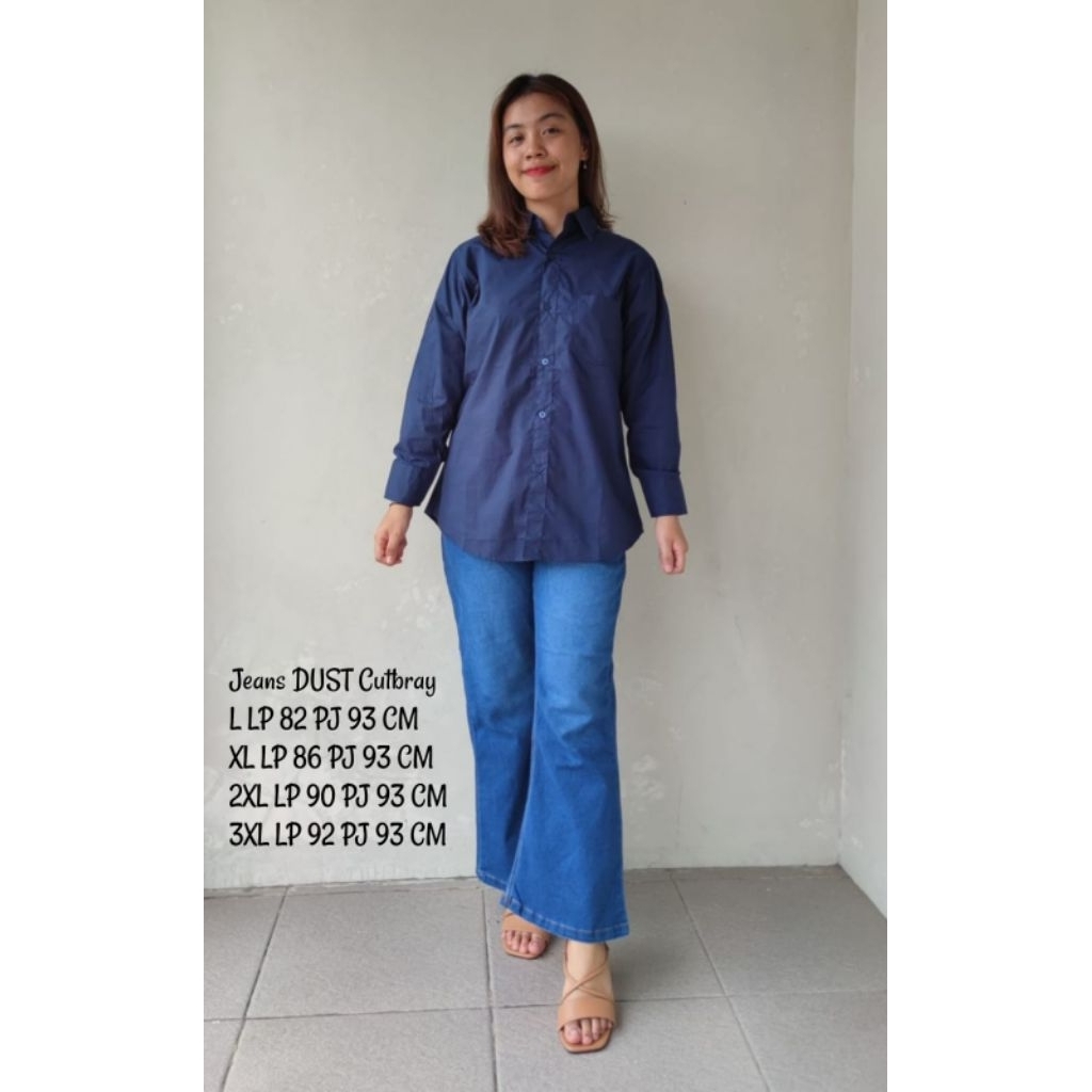 Jeans Cutbray Wanita Dust