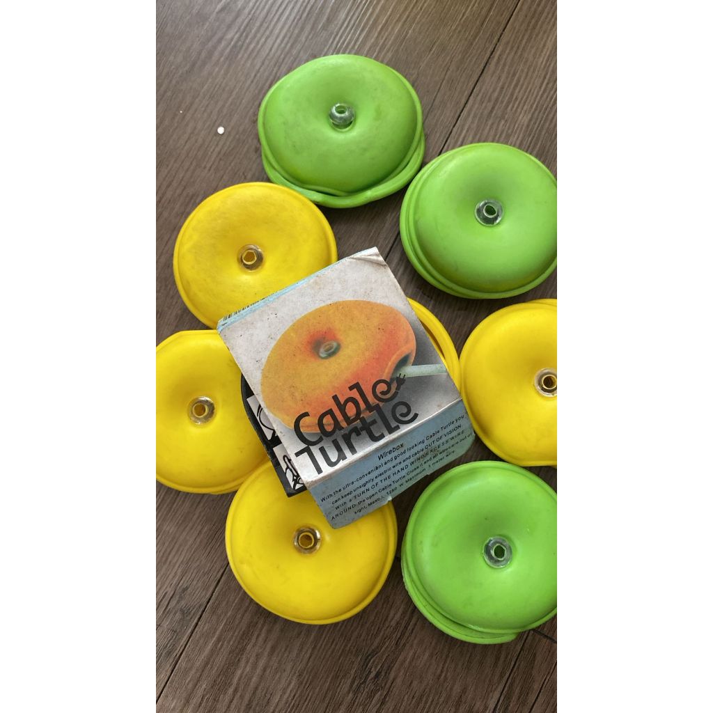 (RIJECT KOTOR TDK BISA HILANG NO REFUND) CABLE TURTLE TEMPAT EARPHONE ISI 8