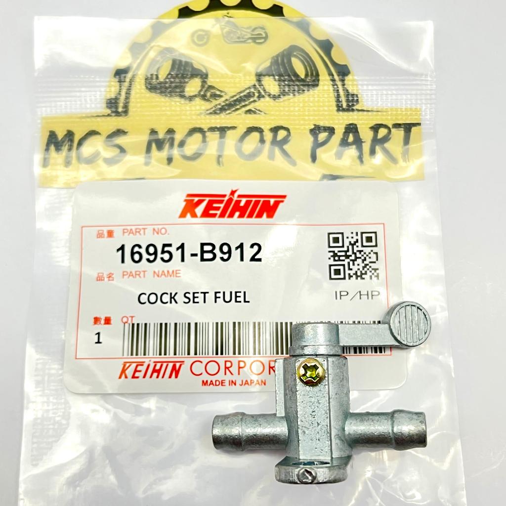 Membran Kran, Kran Bensin Cock Set Fuel 16951-B912 Keihin Universal Original Keihin Made In Japan
