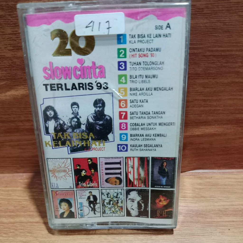 kaset pita 20 slow cinta terlaris 93
