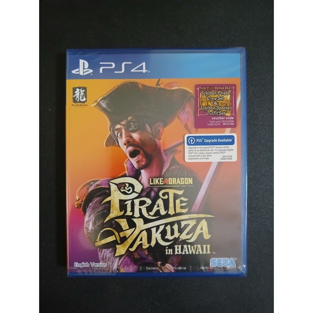 NEW BD PS4 Pirate Yakuza in Hawaii Like a Dragon Reg 3 kaset ps 4 game games free upgrade ps5