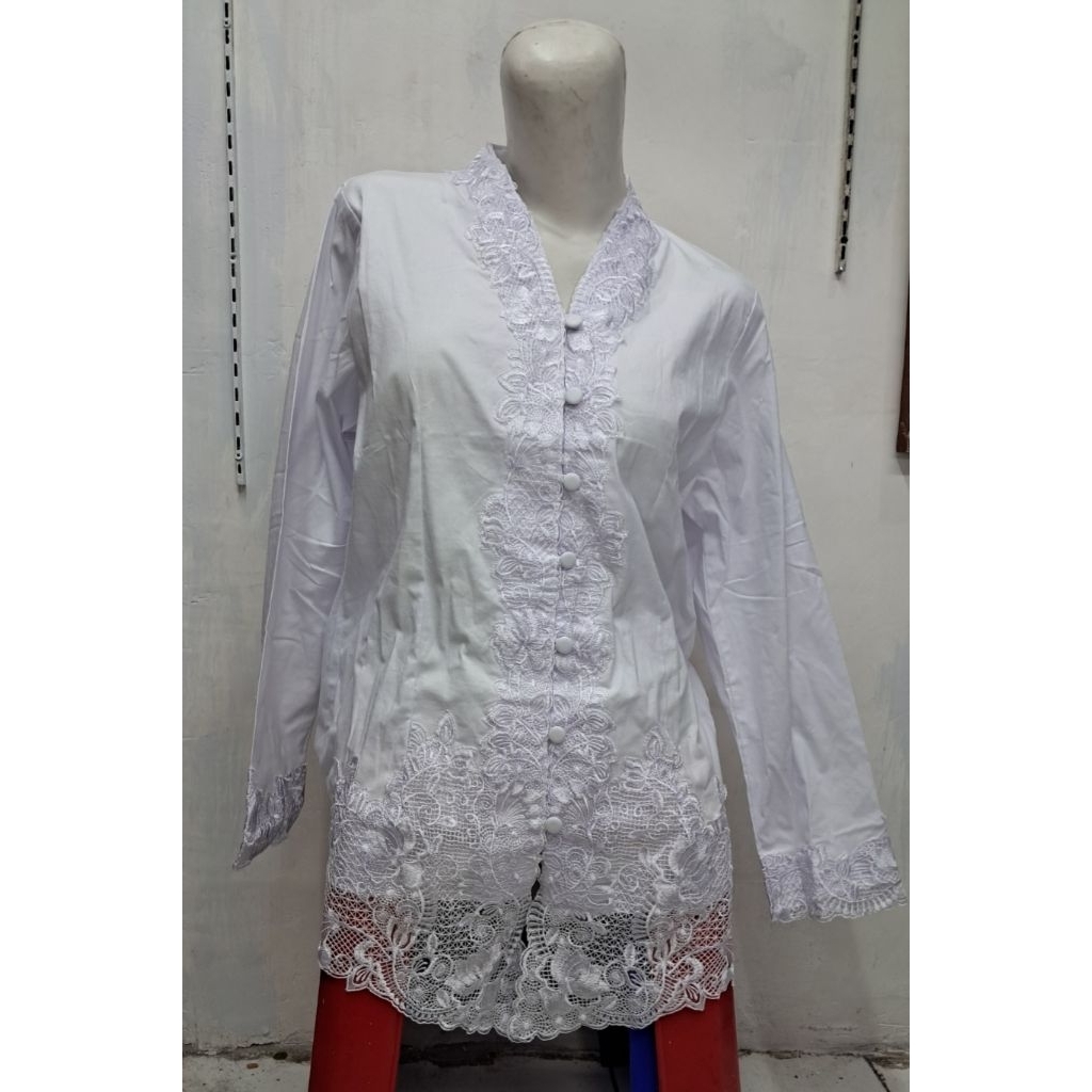 Kebaya encim putih/hitam