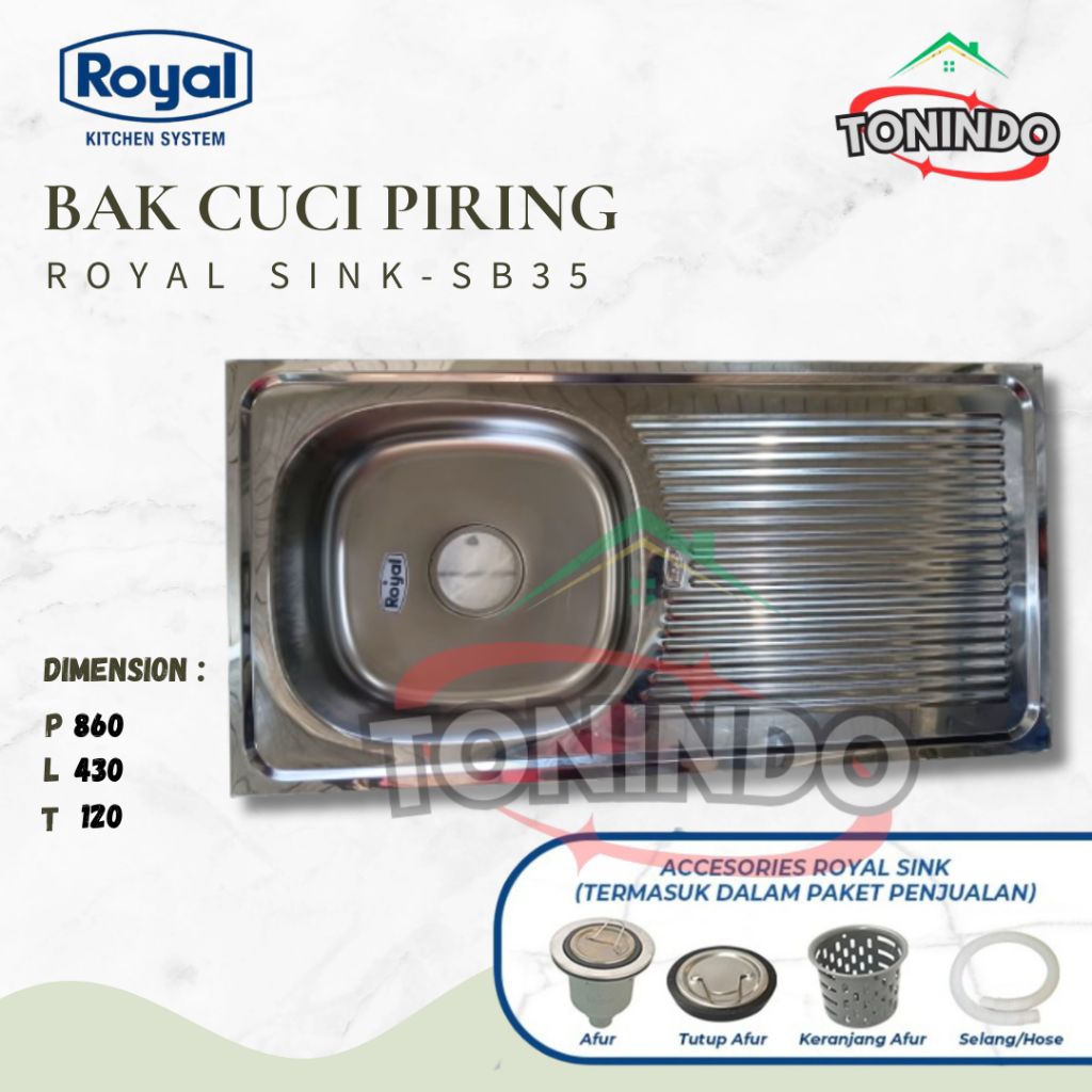 Bak Cuci Piring Royal Sink SB 35 | Royal Kitchen Sink