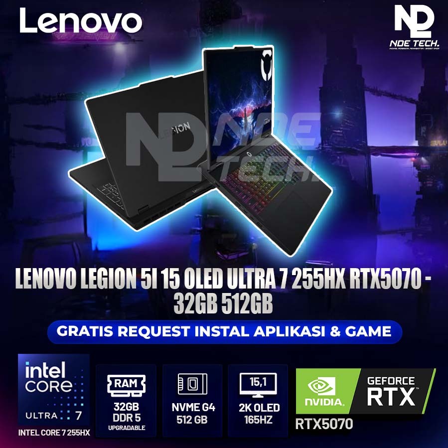 LENOVO LEGION 5I 15 OLED ULTRA 7 255HX RTX5070