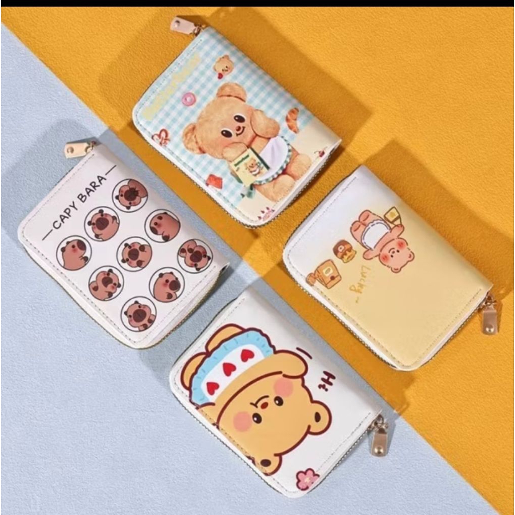 Dompet anak lucu, karakter capybara lucu