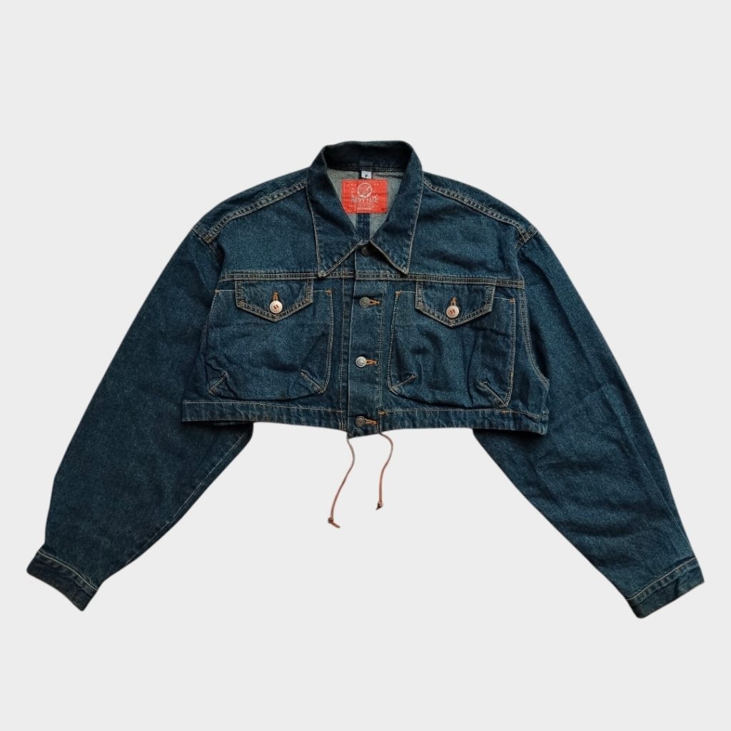 Vintage Happy face by Bobson Western crop jacket not kapital