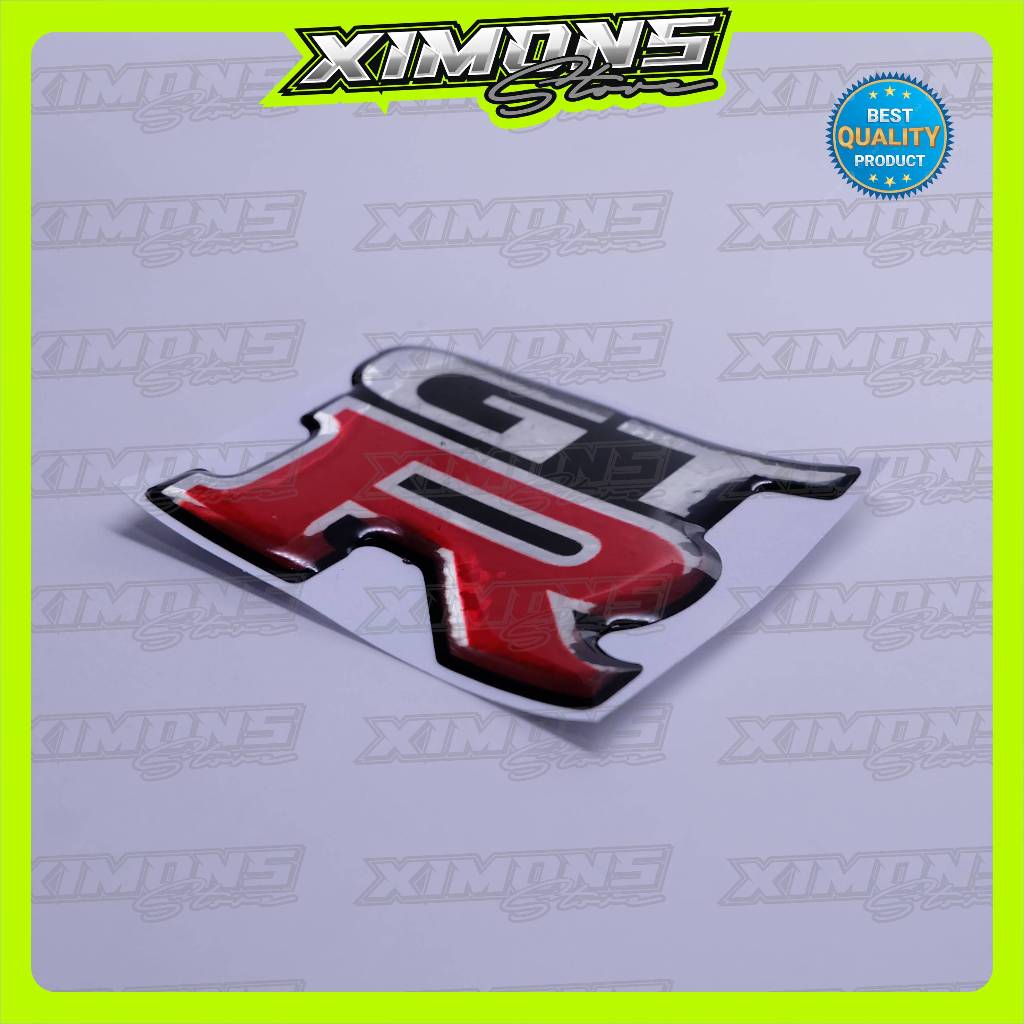Emblem logo gtr nissan / emblem timbul nissan gtr / sticker gtr / stiker logo nissan gtr / emblem 3d