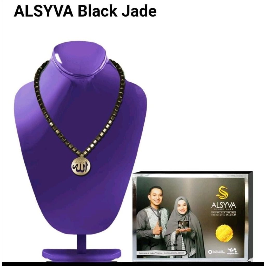 ALSYVA BLACK JADE - KALUNG GELANG KESEHATAN ASLI KOREA