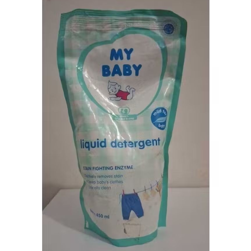 MY BABY Liquid Detergent & Fabric Detergent 450ml | MY BABY Hair & Body Wash Honey Oat 150ml+50ml / 