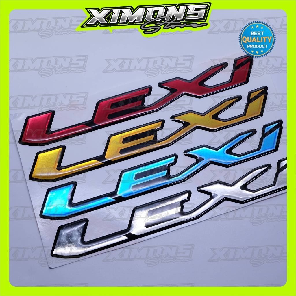 Emblem yamaha lexi / emblem timbul yamaha lexi / emblem titanium lexi / emblem yamaha lexi / stiker 