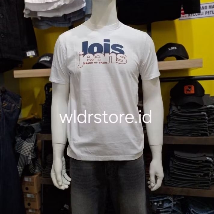 KAOS PRIA BRAND LOIS ORIGINAL 2437 WHITE