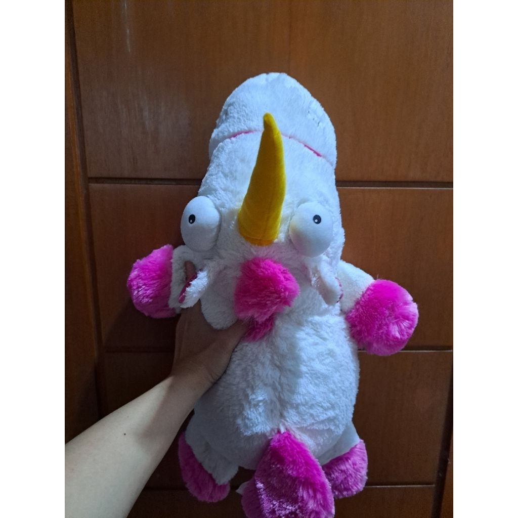 Boneka jumbo fluffy unicorn minion new tag