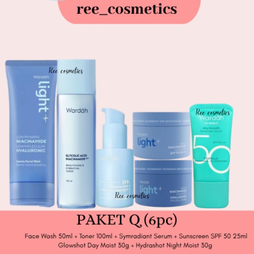 Wardah Lightening Paket Lengkap Skincare Wardah 1 Set Komplit