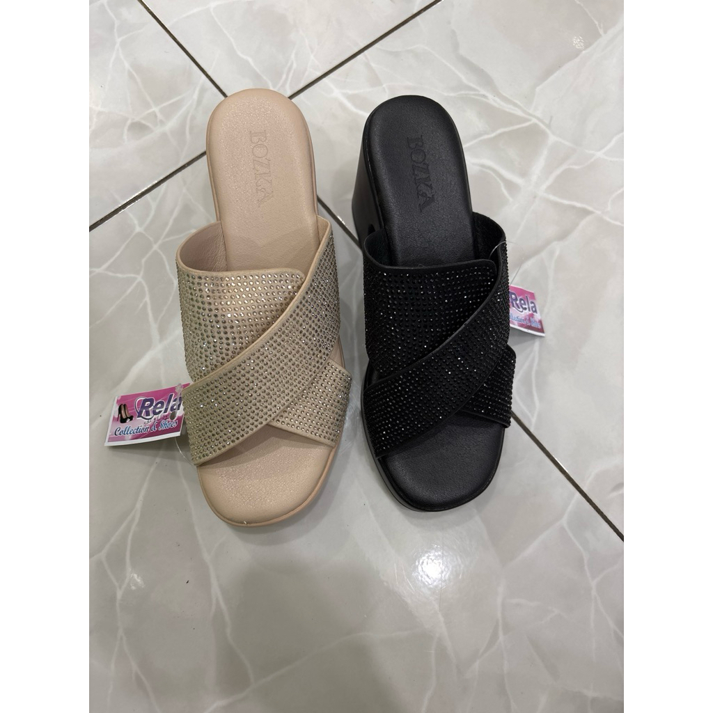 sandal wedges bozka terbaru