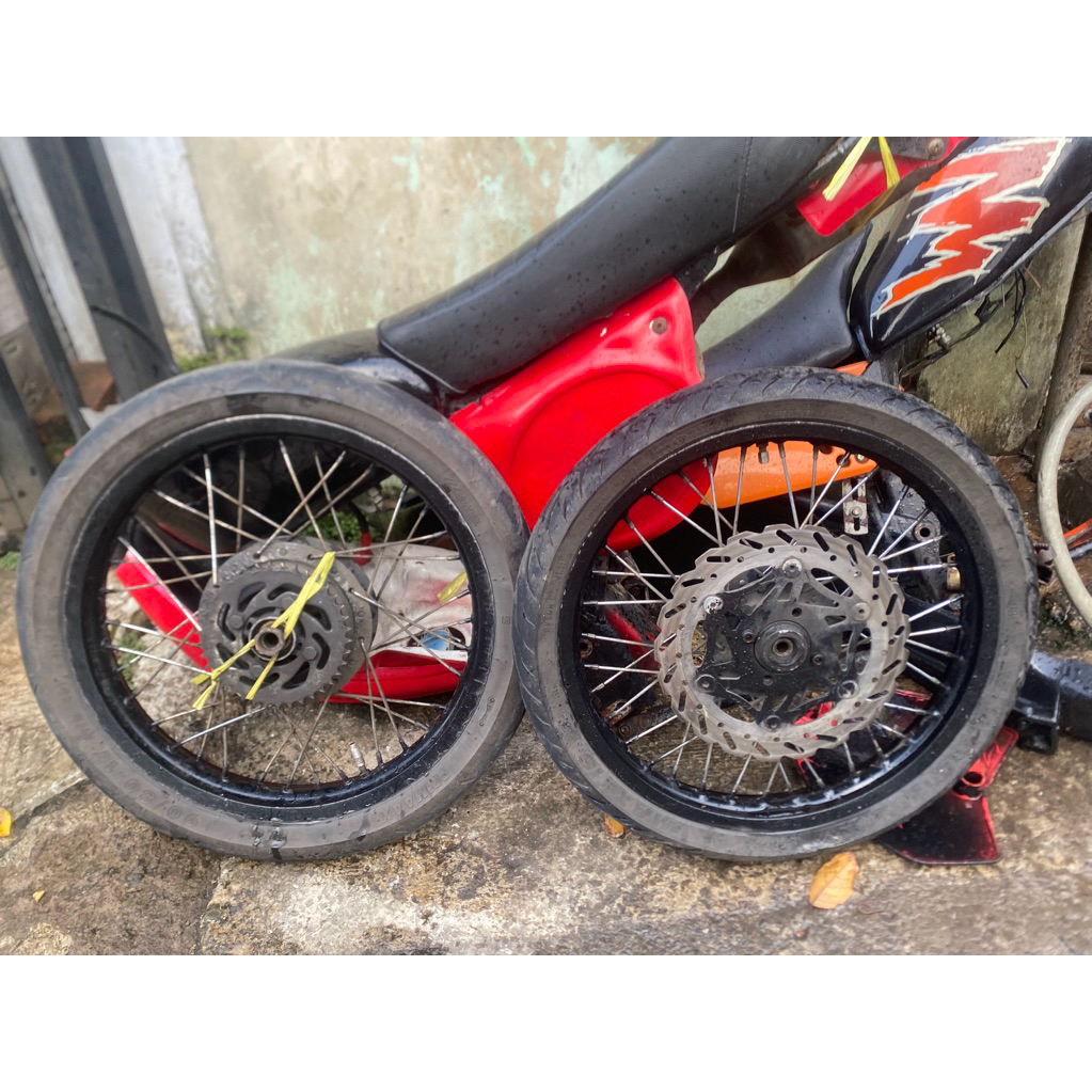 velg set ban ring 17x160 17x185 tromol rk king