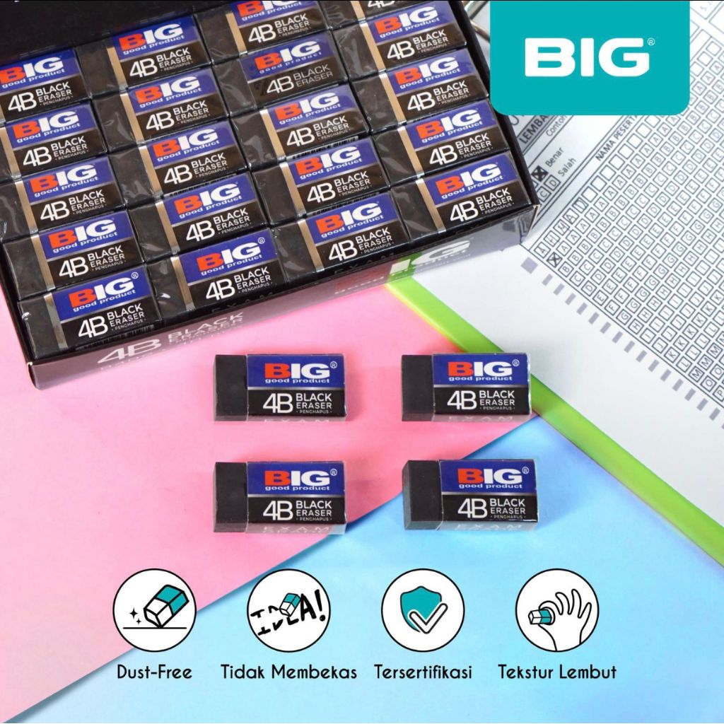BIG 4B BLACK ERASER