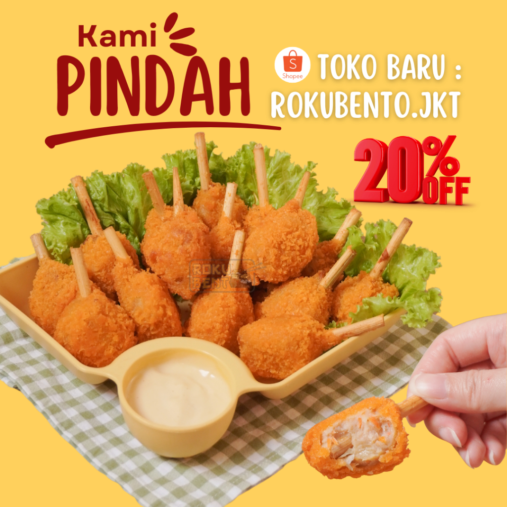 Kaki Naga Frozen Roku Bento isi 15 Pcs Homemade Nugget Chicken Stick Lauk Bekal Sekolah Praktis