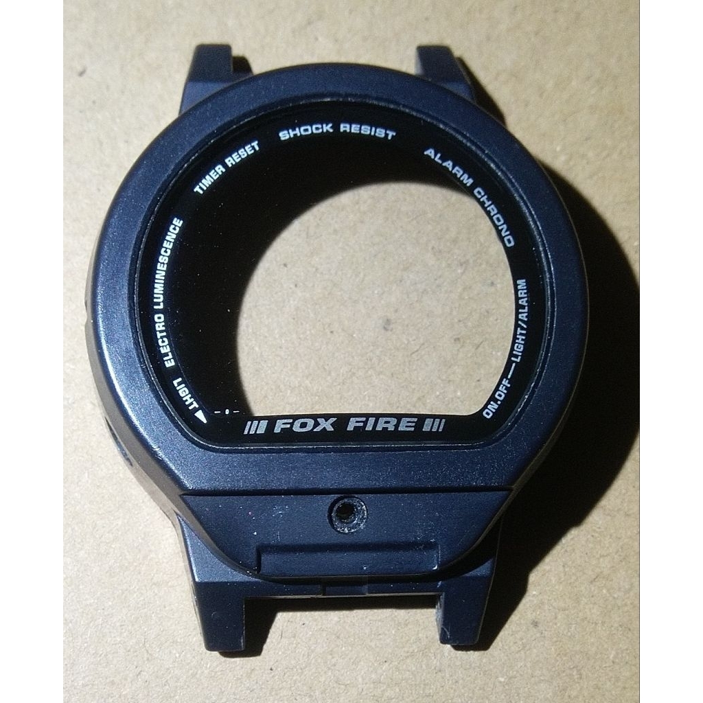 Casio Foxfire Body Hardcase Depan Original Bekas Copotan G-Shock DW-069 Japan Vintage Minus Lubang B