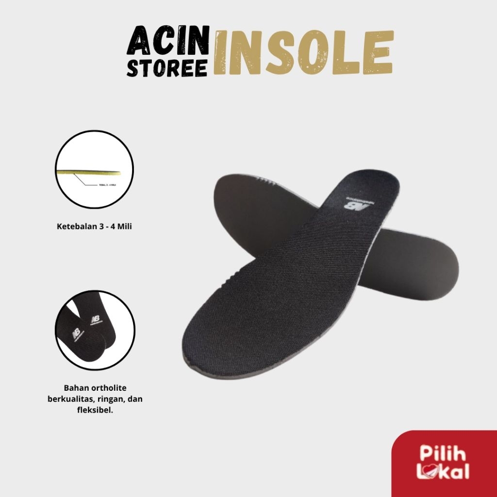 INSOLE SEPATU PREMIUM SUPER EMPUK BAHAN ORTHOLITE SOL SEPATU OLAHRAGA