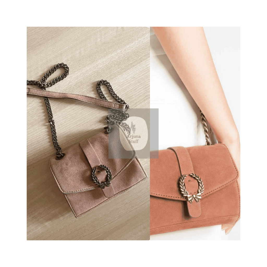 Preloved ZARA Pink Suede Mini Bag/ Tas Pesta/ Sling/ Crossbody Bag