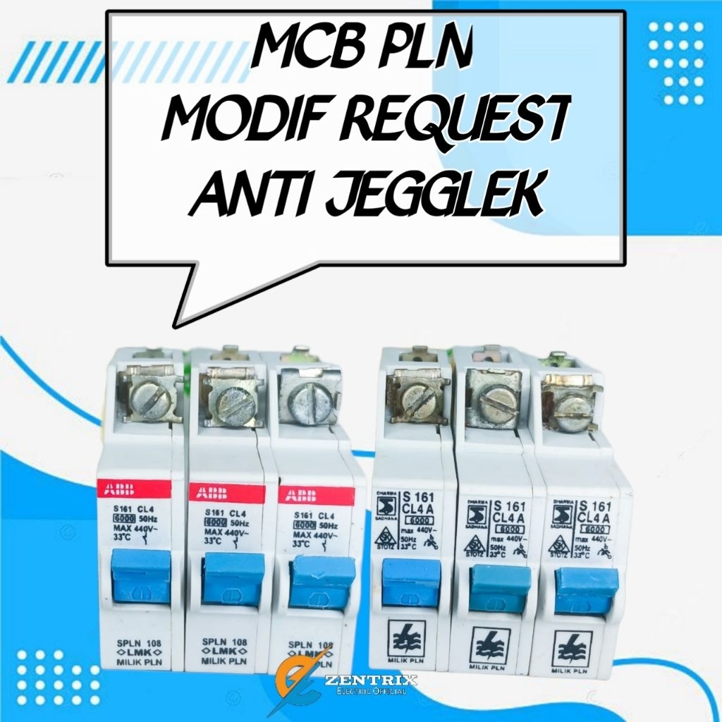 MCB Modif Request abb s161 anti jegglek 2A Modif 50A