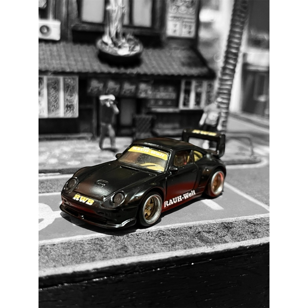 Hot Wheels Premium Loose CUSTOM Porsche RWB Stella Artois (Kondisi 99%)