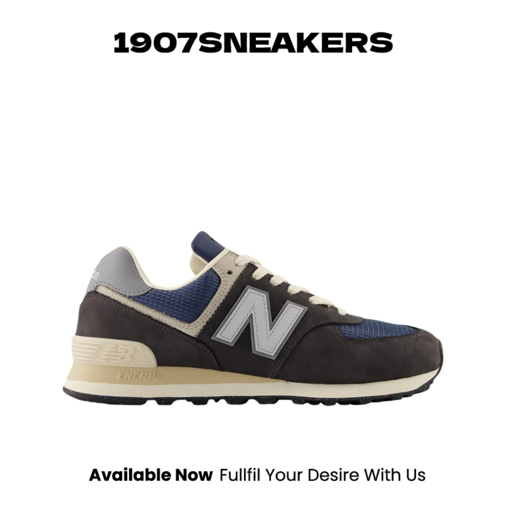 Sepatu Sneakers Pria New Balance 574 - Black NEWU574SGG