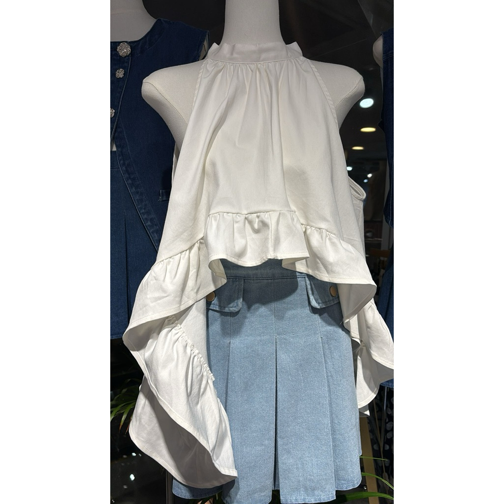 one set baju dan rok celana wanita