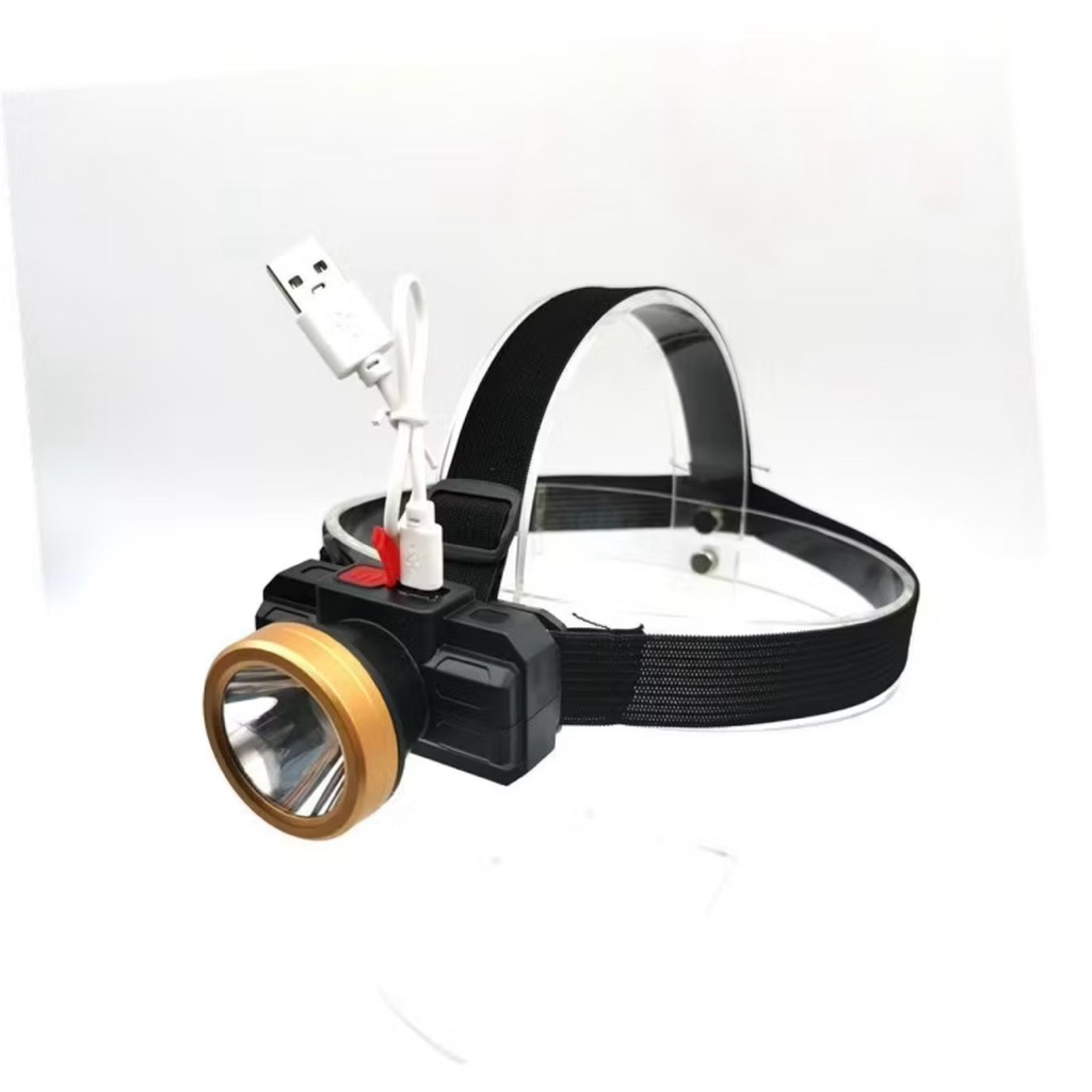 Senter Kepala Headlamp T40 Cahaya Putih Portable Baterai Super Awet