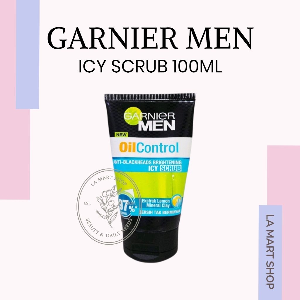 Garnier Men 100ML Pembersih Wajah Pria / Garnier Men Icy Scrub 100ML