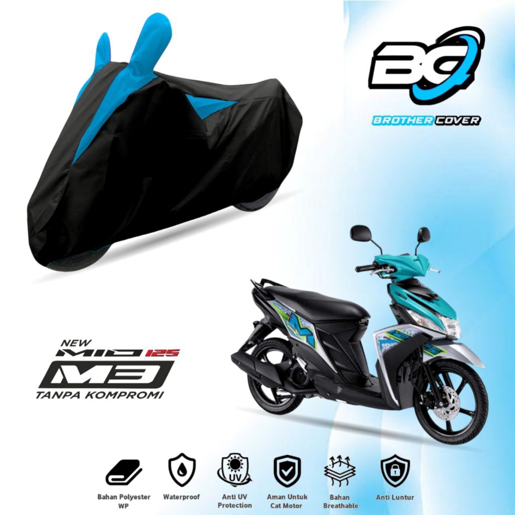 cover sarung motor yamaha MIO M3 125 pelindung motor anti air