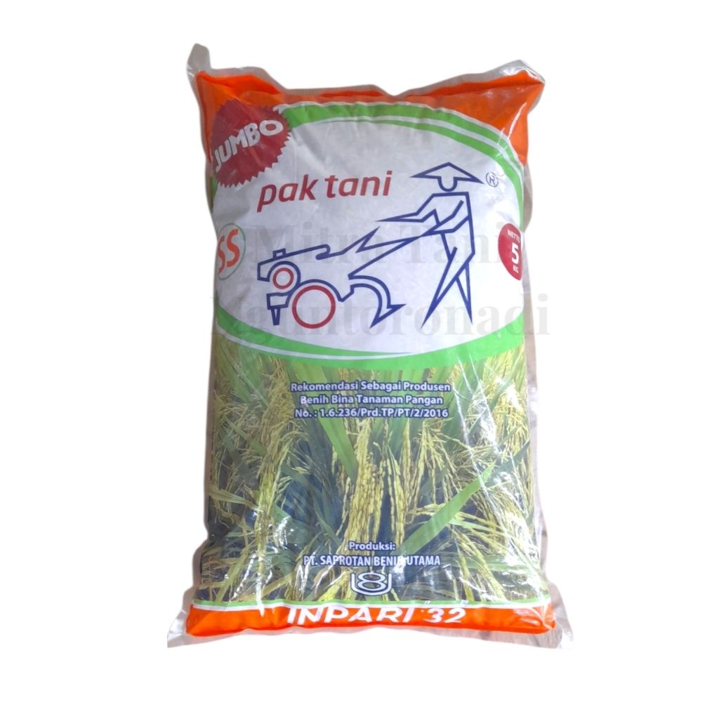 Benih Padi Jumbo SS Inpari 32 Cap Pak Tani 5Kg