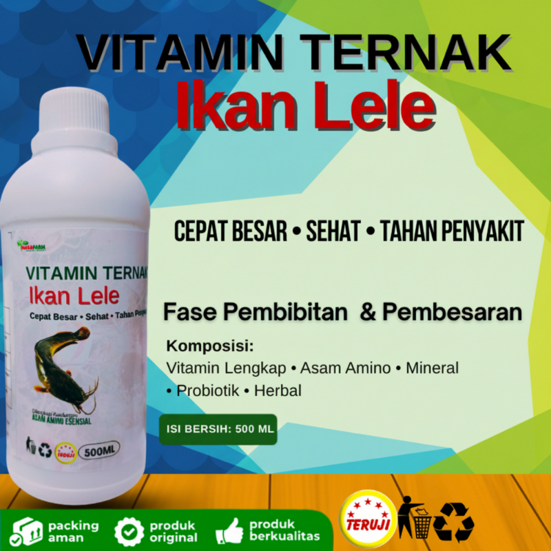 Obat lele cepat besar/Vitamin bibit lele/Vitamin lele biar cepat besar/Vitamin pembesar ikan lele