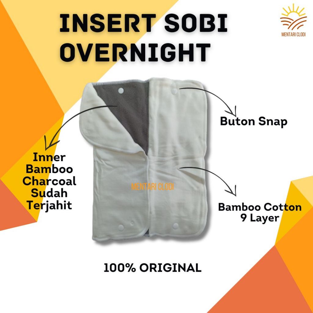 ORIGINAL Insert Clodi Sobi Overnight/ Insert Overnight Only