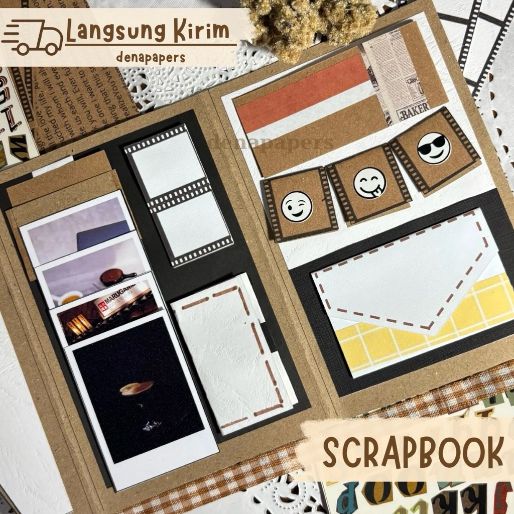 [denapapers] SCRAPBOOK ALBUM VINTAGE AESTHETIC || SCRAPBOOK ALBUM CUSTOM || SCRAPBOOK FOTO
