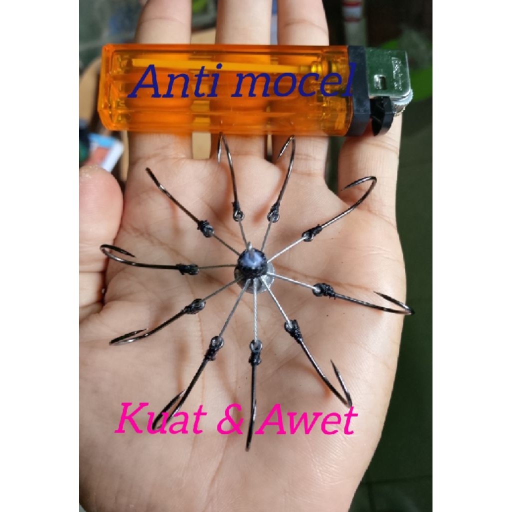 pancing garong 10 mata kail model biasa sangat tajam