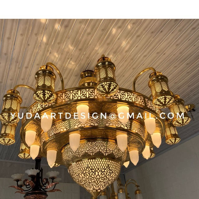 Lampu Gantung Nabawi Kuningan Atau Lampu Masjid