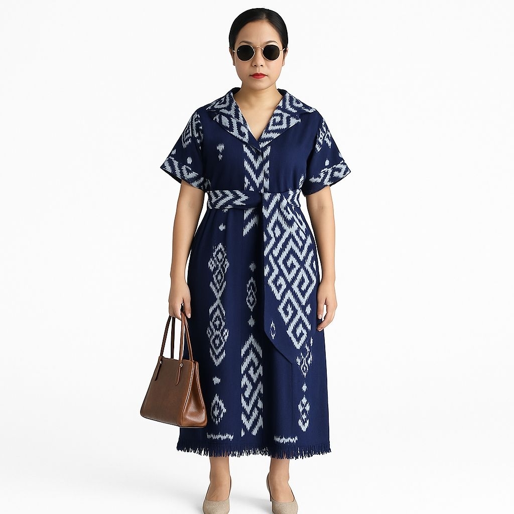 Gaun Tenun Jepara Premium Motif Khas NTT – Handmade Eksklusif