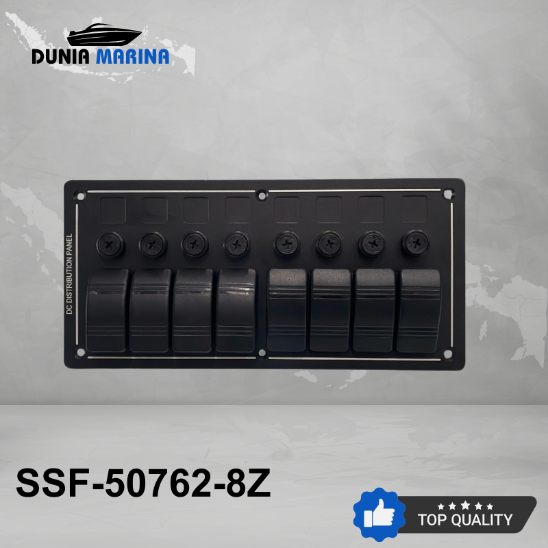 SSF-50762-8Z_Saklar Anti Air Switch Panel Waterproof 8 Gang
