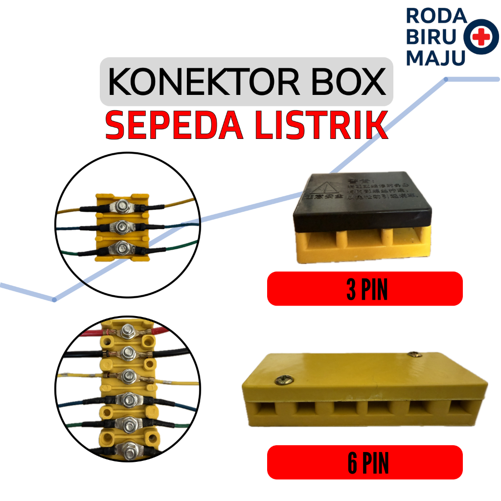 Terminal Blok PIN Motor Listrik Dinamo BLDC Junction Box Kabel